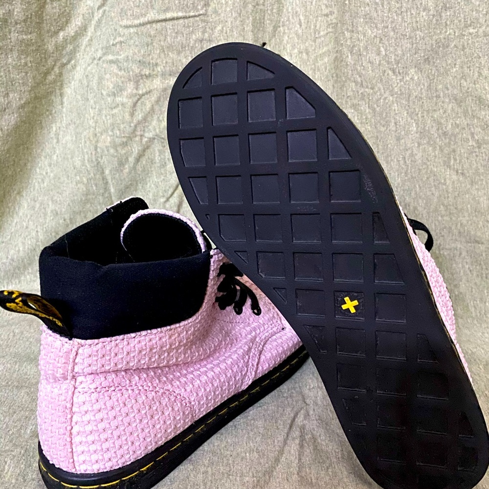 Light Pink Canvas Dr Martens